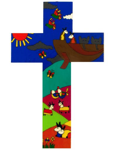 11 Noahs Ark cross  - Available in 15cm, 25cm