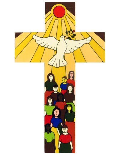 13 Gift of the Spirit cross -  Available in 15cm, 25cm, 40cm