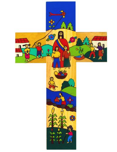 70 Christ in the community cross - Available in 25cm