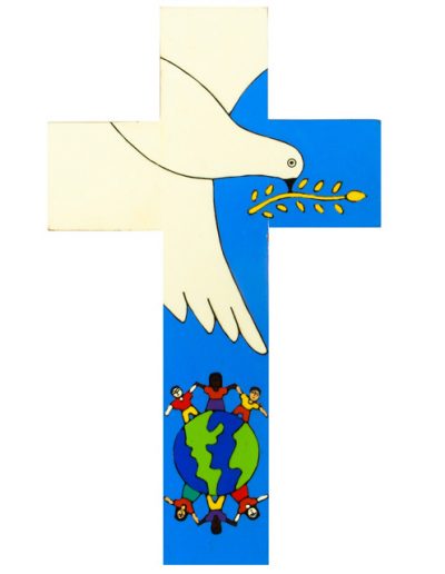 72 Dove of Peace cross - Available in 10cm, 12cm, 25cm